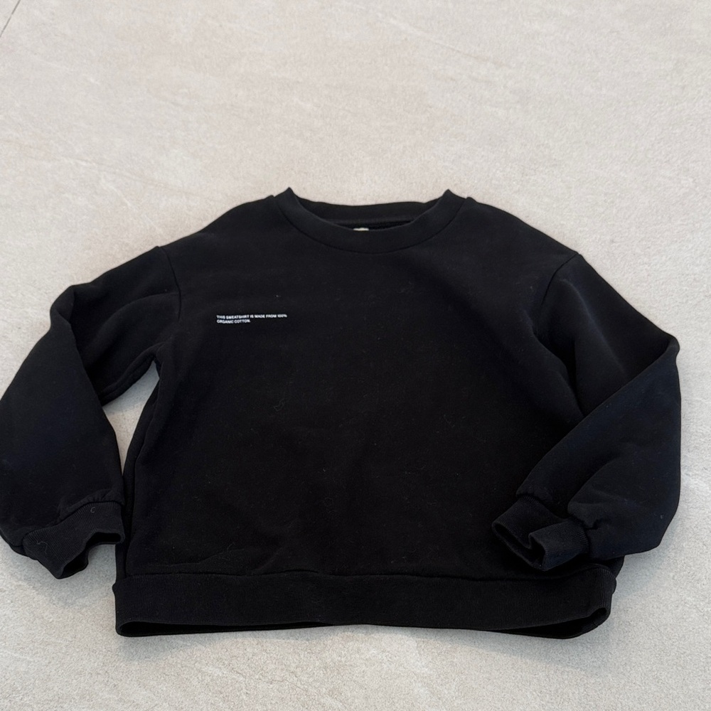 Pangaia Black Kids Sweatshirt